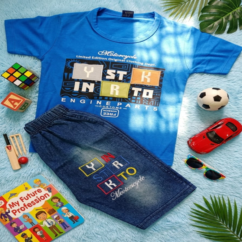 Alpha Cruiser Motor Tee & Denim Set